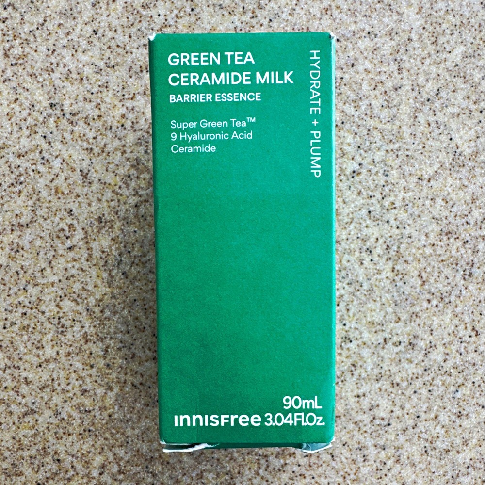 Innisfree Green Tea Ceramide Milk Barrier Essence Hydrating Face 90 mL Exp 2029